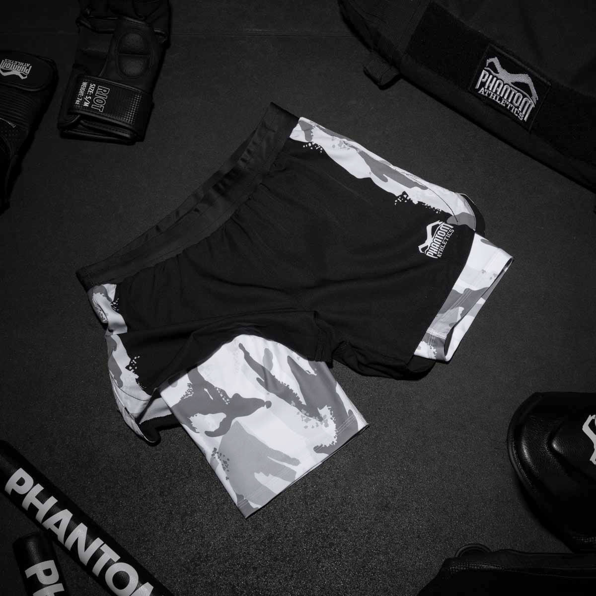 Fightshorts FUSION 2in1 Warfare - Urban Camo