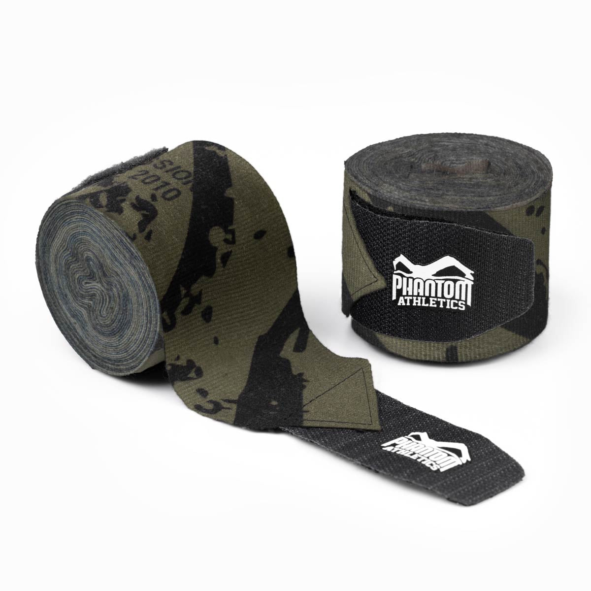 Die brandneuen Phantom Box-Bandagen  im Tiger Camo Design.  In zwei verschiedenen Längen. Ideal für Boxen, MMA, Muay Thai und Kickboxen.