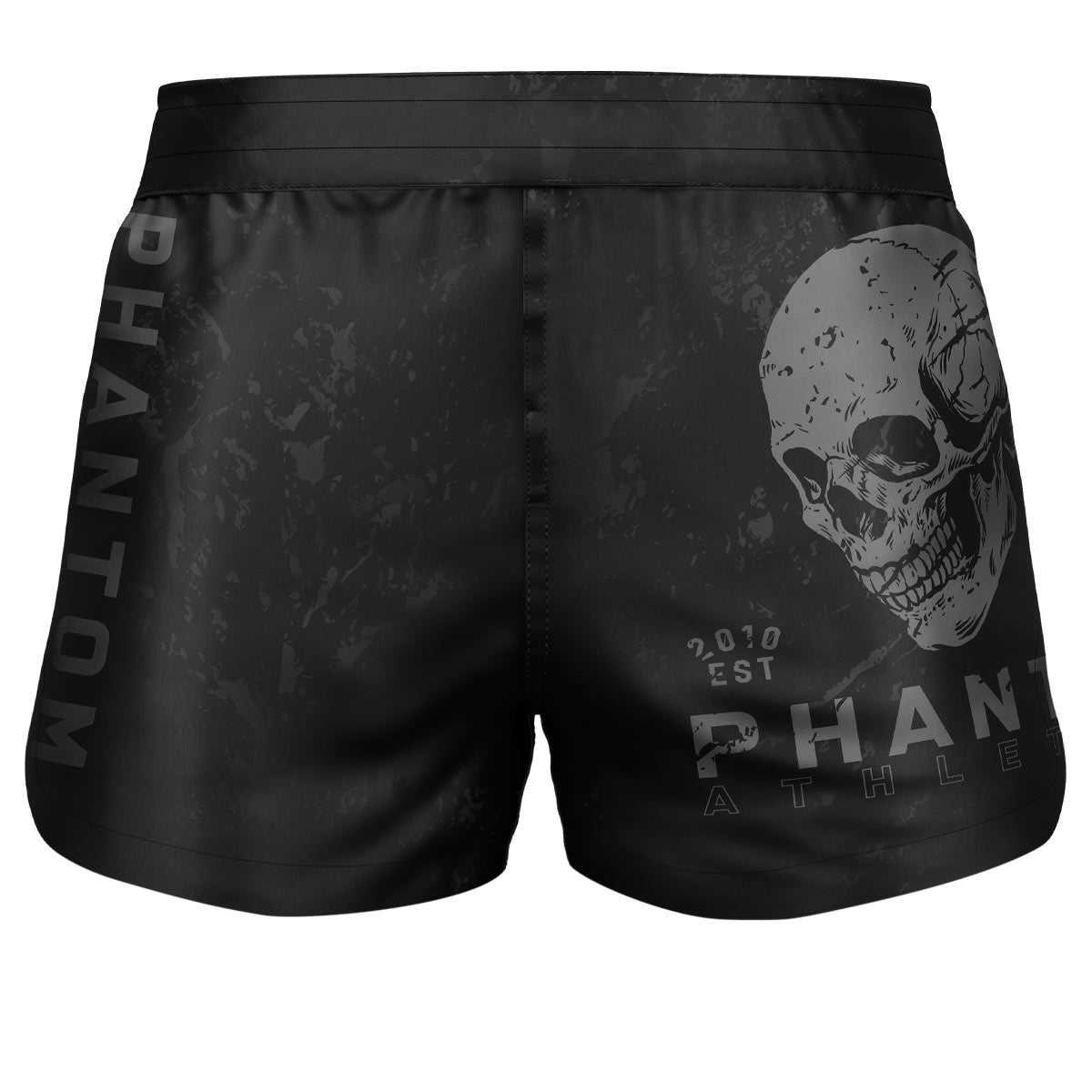 Phantom SKULL Fightshorts. Die idealen Fightshorts für deinen Kampfsport. Mit Totenkopf Design. Perfekt für MMA, Muay Thai, Kickboxen, Ringen und Grappling.