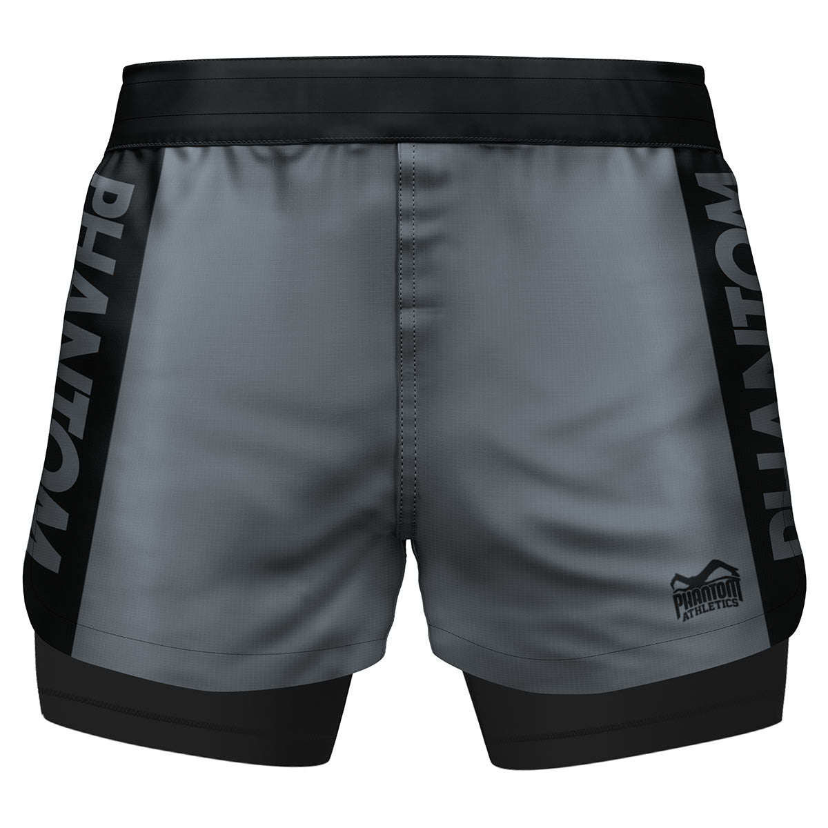 Fightshorts FUSION-R 2in1 Apex - Grau