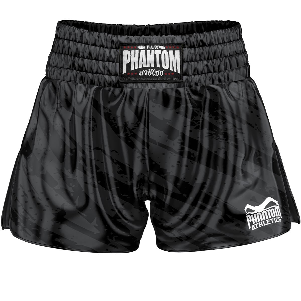 Muay Thai Shorts Camo Tiger - Grau