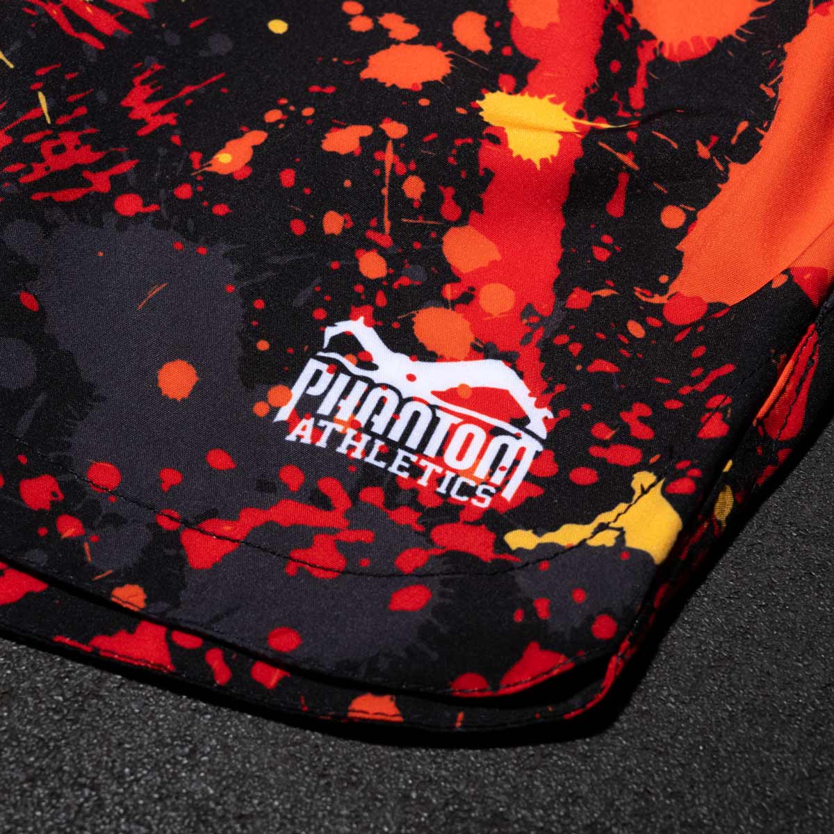 Fightshorts FUSION Splatter  - Rot