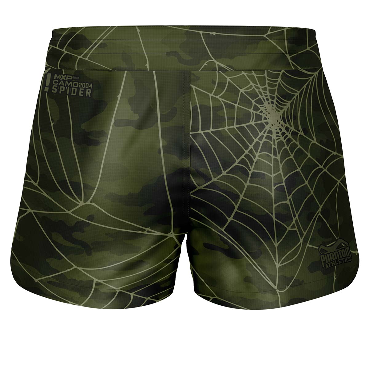 USION-R MGS Spider Fightshorts von Phantom Athletics, speziell für MMA und Kampfsport entwickelt, aus flexiblem, strapazierfähigem Material und ausgestattet mit athletischem Schnitt und sicherem Sitz.