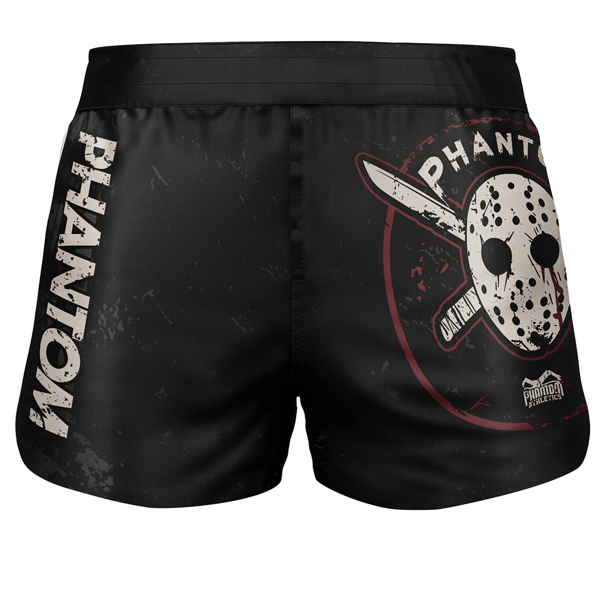 FUSION-R Slasher Fightshorts in Schwarz – Leichte und flexible Shorts mit athletischem Schnitt, ideal für maximale Bewegungsfreiheit bei MMA, Muay Thai, BJJ und intensiven Trainingseinheiten.