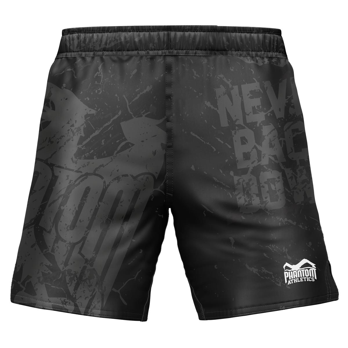 Die Phantom EVO Fightshorts im Team Germany Design. Mit Deutschland Adler und &quot;Never Back Down&quot; Schriftzug. Ideal für deinen Kamfpsport, wie MMA, Muay Thai, Ringen, BJJ oder Kickboxen.