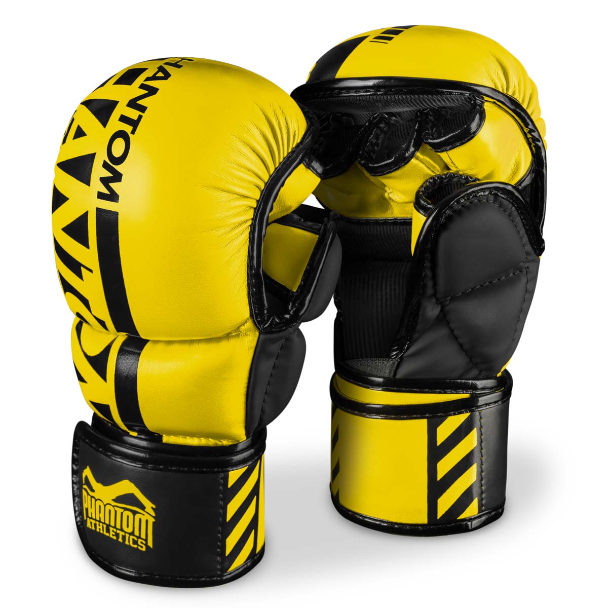 Phantom APEX NEON MMA Sparring Handschuhe. Hochwertige Boxhandschuhe für deinen Kampfsport. Perfekte Verarbeitung machen diese MMA Gloves ideal für Training, Sparring und Wettkampf. Perfekt für MMA Krav Maga oder Muay Thai. Hier in Neon Gelb.