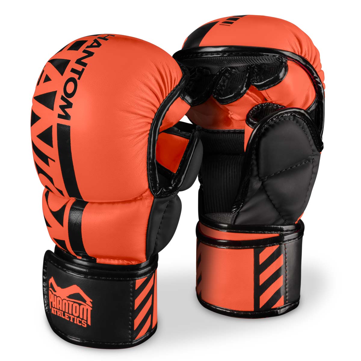 Phantom APEX NEON MMA Sparring Handschuhe. Hochwertige Boxhandschuhe für deinen Kampfsport. Perfekte Verarbeitung machen diese MMA Gloves ideal für Training, Sparring und Wettkampf. Perfekt für MMA Krav Maga oder Muay Thai. Hier in Neon Rot.