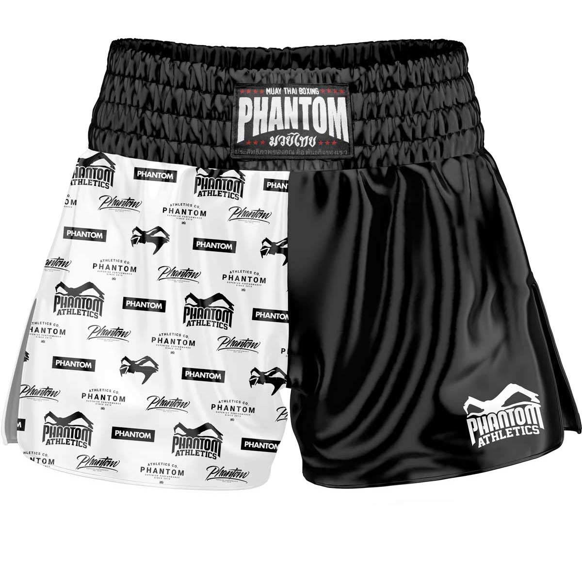 Die Phantom Muay Thai Shorts LEGEND. Oldschool Satin Stoff verleiht dir original Thailand Feeling. In gewohnter Phantom Athletics Qualität. Ideal für dein Thaibox Training und den Wettkampf.