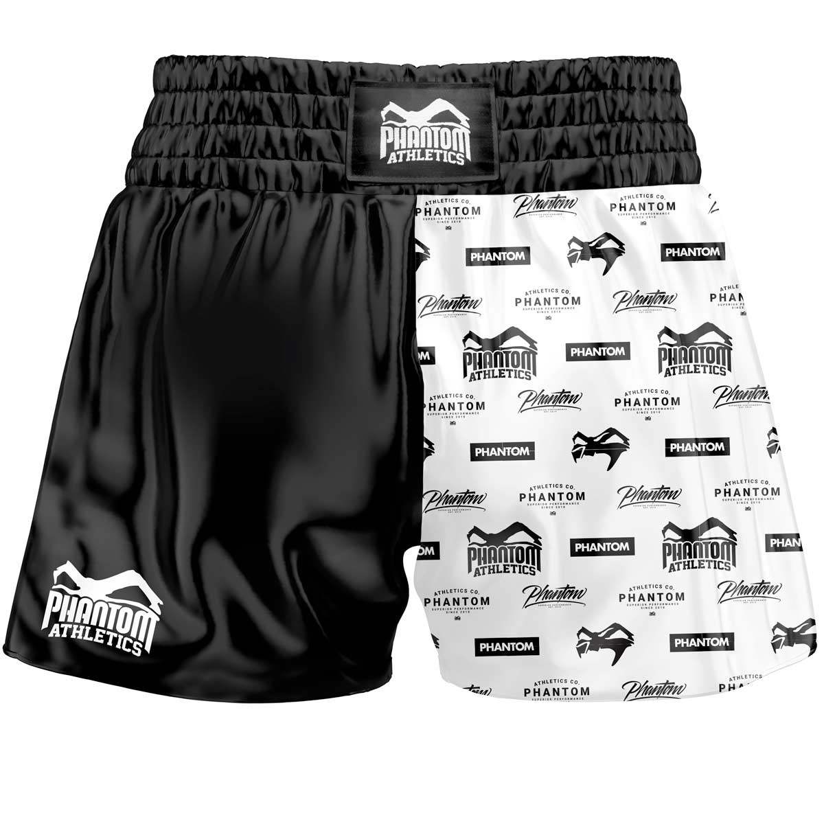 Die Phantom Muay Thai Shorts LEGEND. Oldschool Satin Stoff verleiht dir original Thailand Feeling. In gewohnter Phantom Athletics Qualität. Ideal für dein Thaibox Training und den Wettkampf.