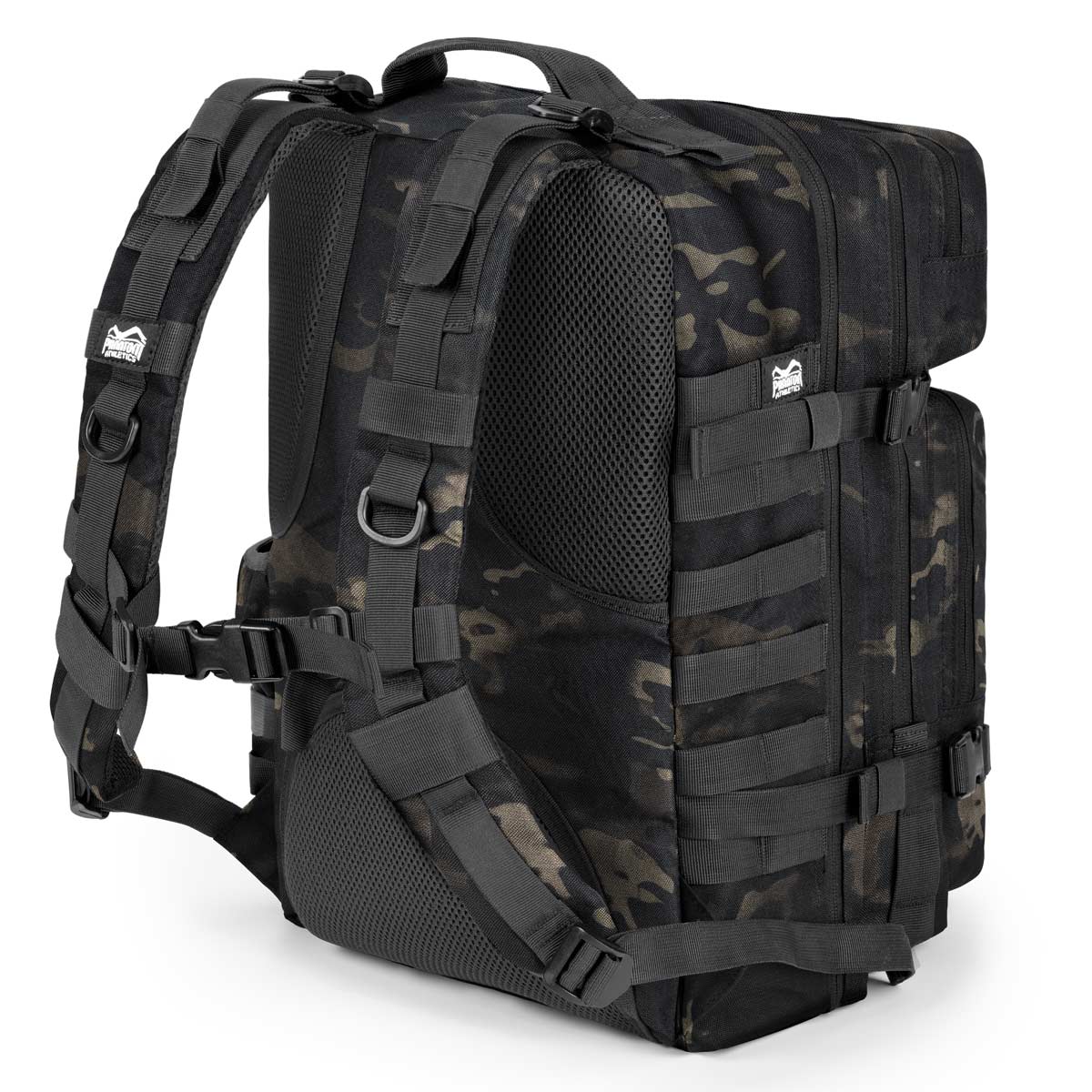 Phantom DELTA Kampfsport Rucksack. Viele Fächer, hochwertigste Verarbeitung und jede Menge Stauraum für MMA, Muay Thai, Kickboxen, BJJ oder Ringertraining. Hier in schwarz camo.