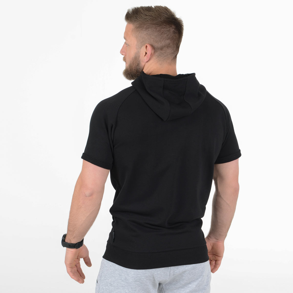 Hoodie Shortsleeve Sonic - Schwarz