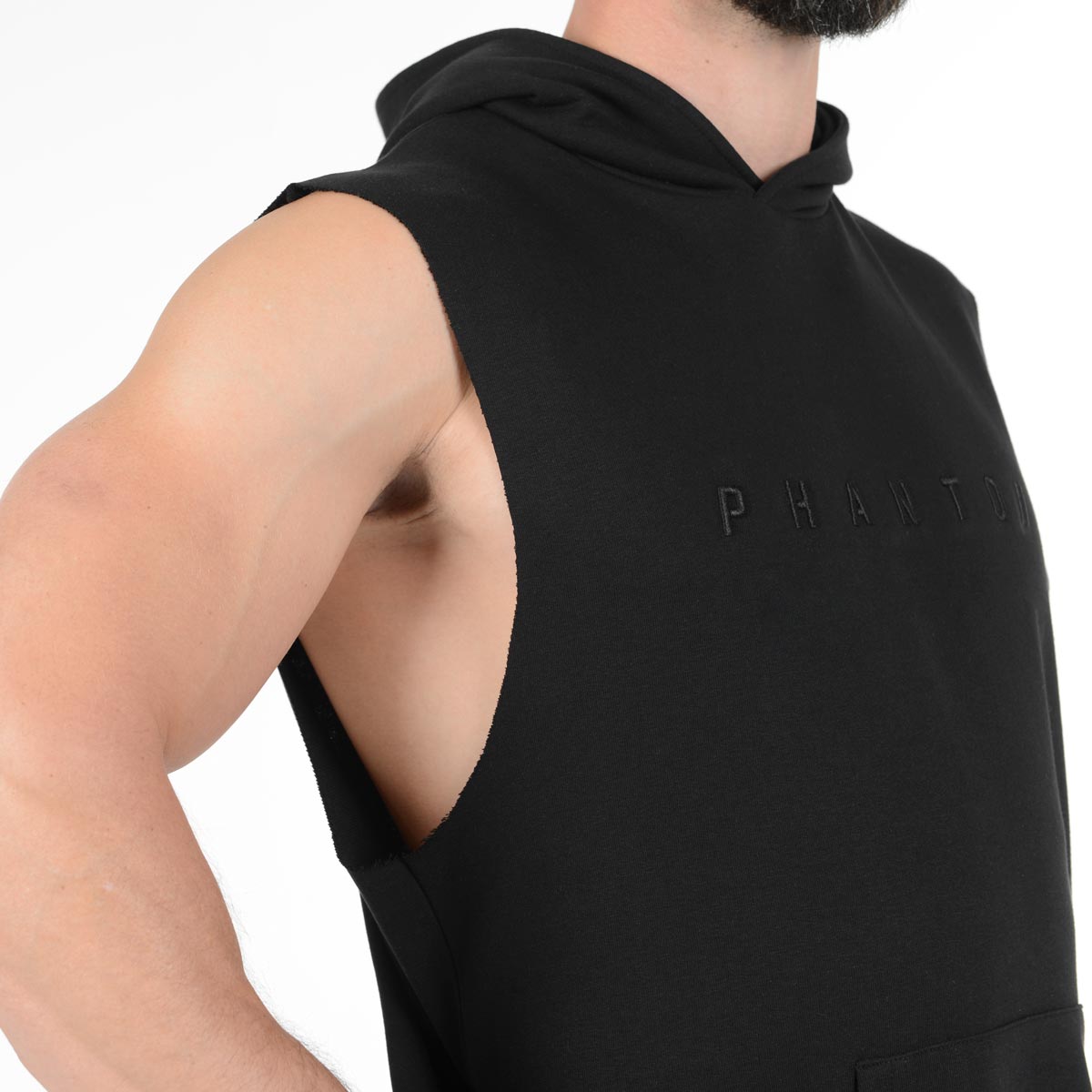 Hoodie Sleeveless Vantage - Schwarz