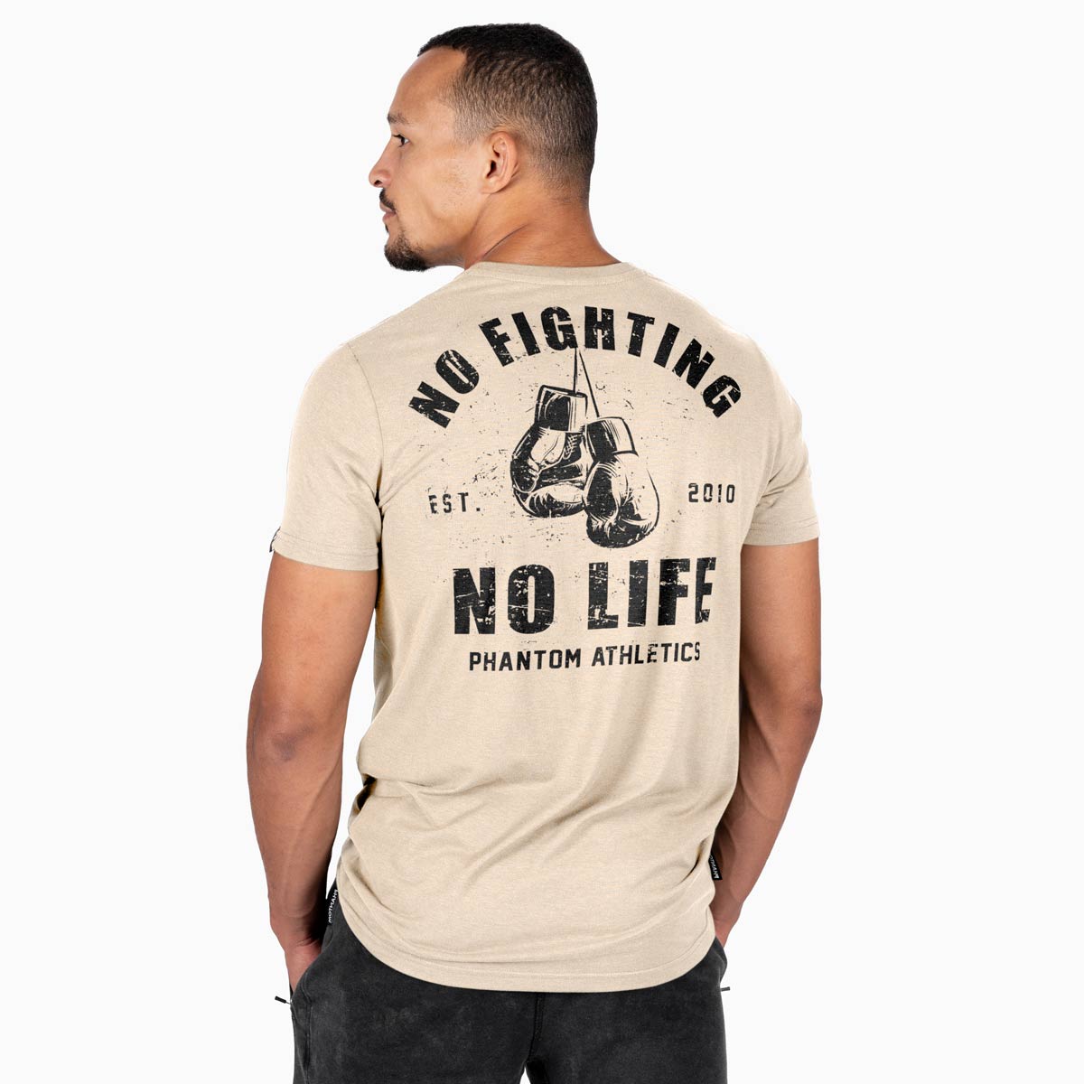 T-Shirt No Fighting / No Life - Sand