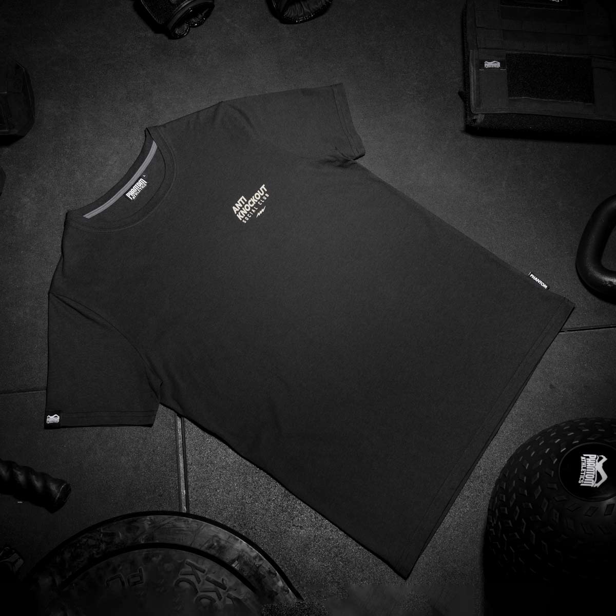 T-Shirt Anti Knockout Club - Schwarz