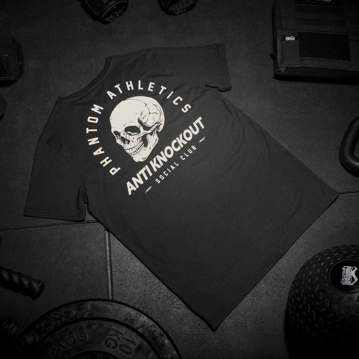 T-Shirt Anti Knockout Club - Schwarz