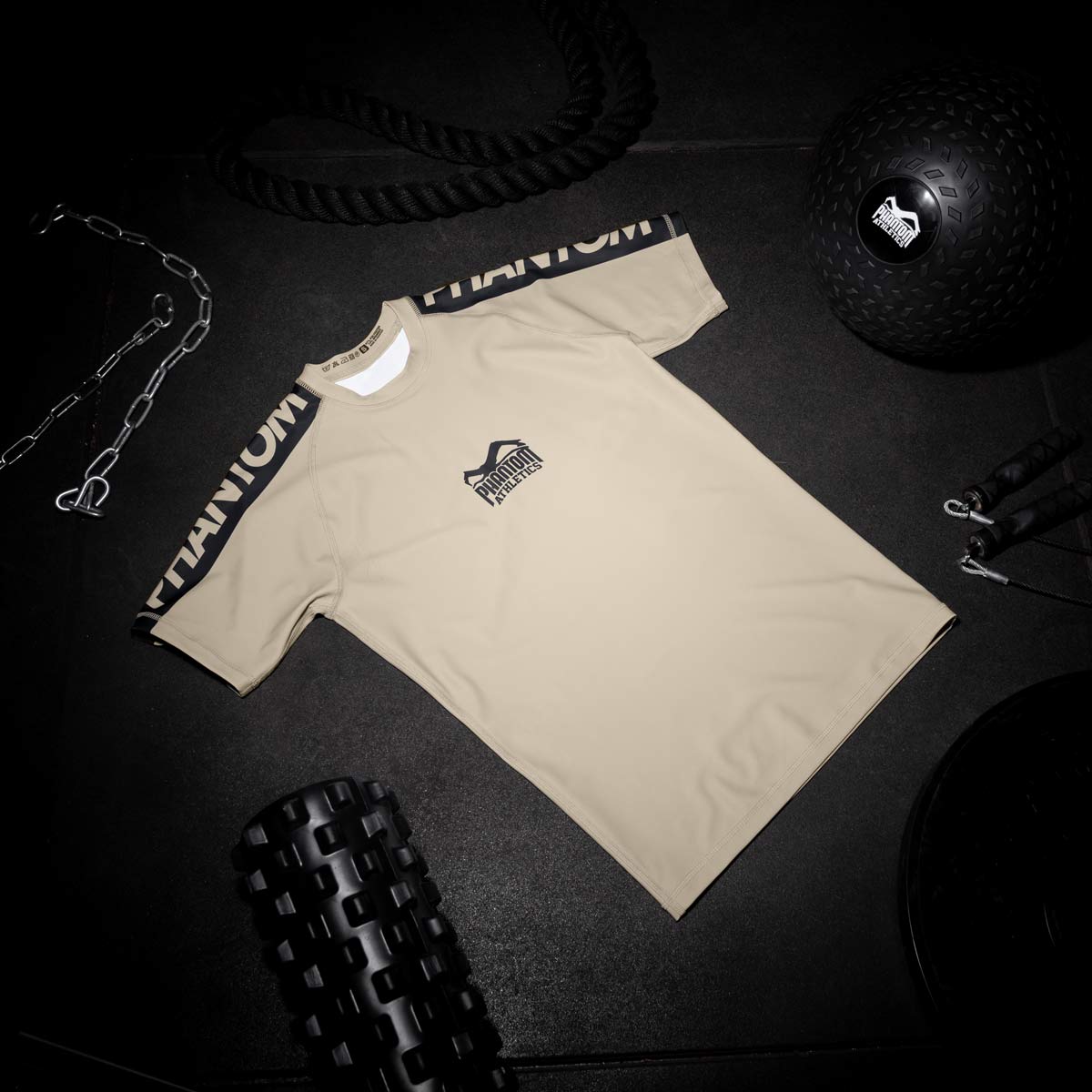 Rashguard Kompressziós póló - EVO Apex - Sand