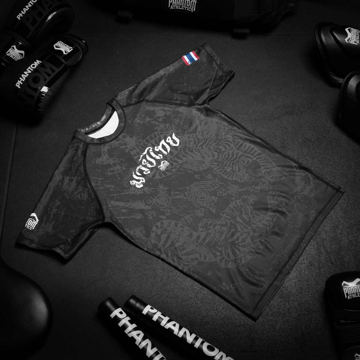 Rashguard kompressziós póló - Muay Thai - Fekete