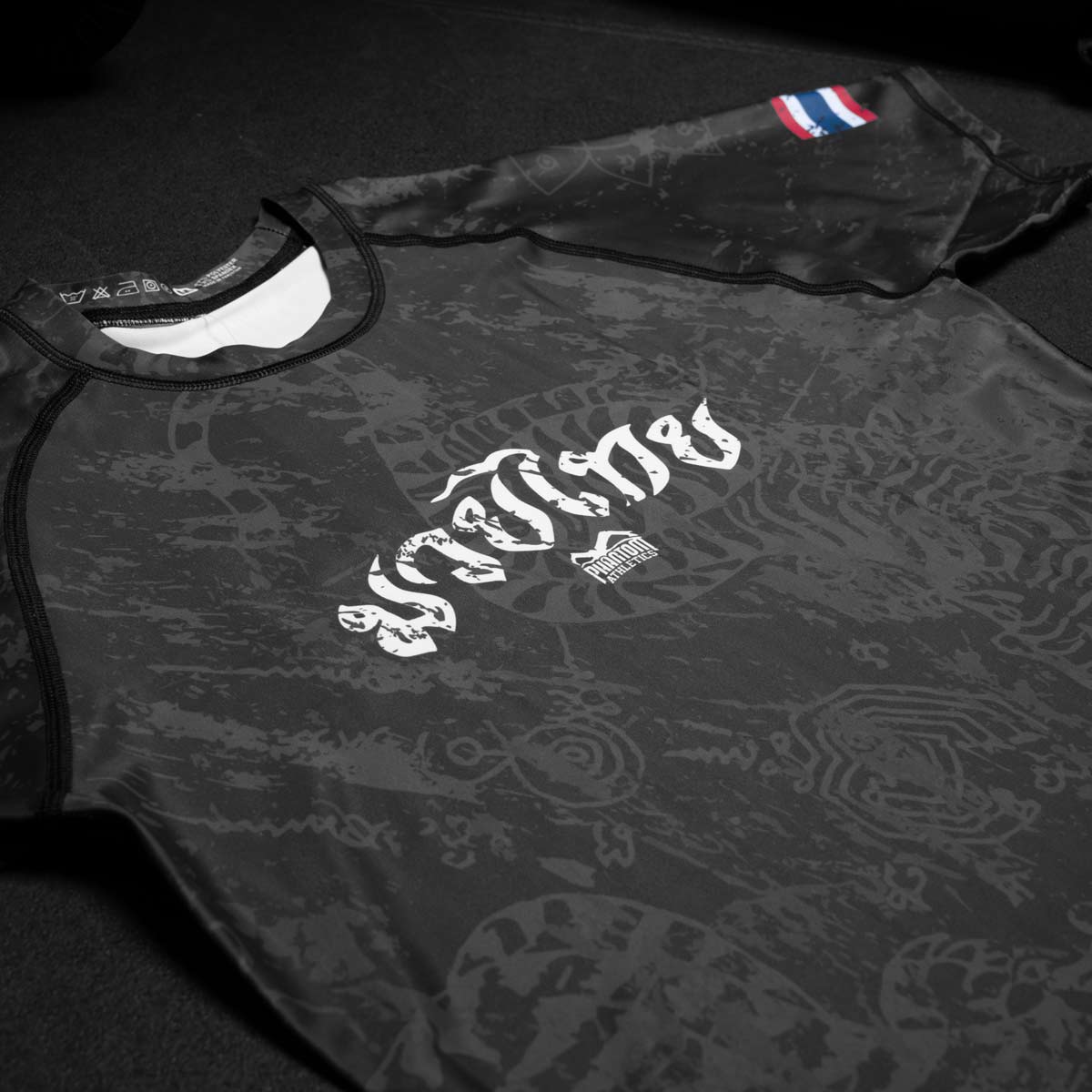 Rashguard kompressziós póló - Muay Thai - Fekete