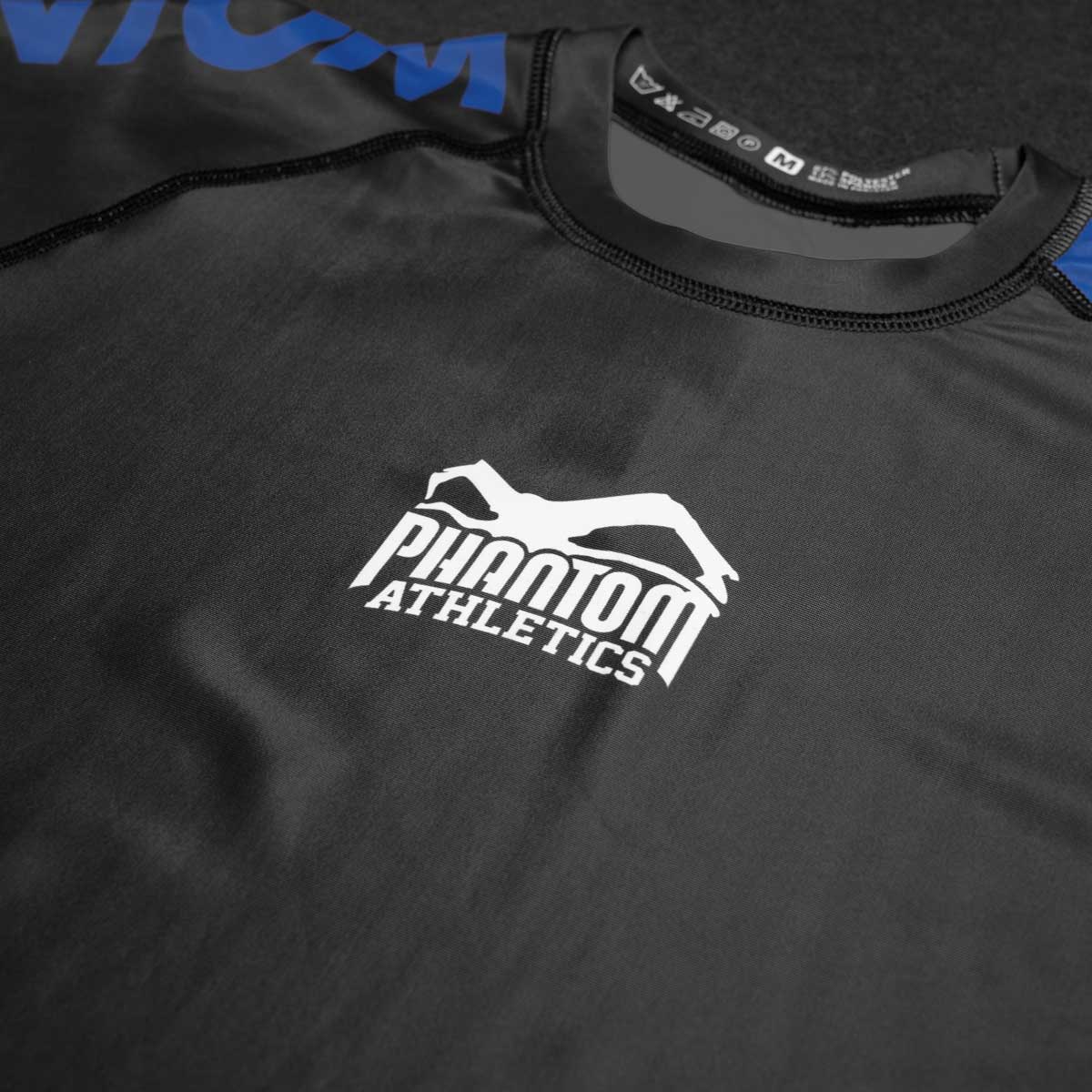 Phantom Ranked No-Gi Rashguard nach IBJJF Richtlinien in Weiss. Perfekt für BJJ und Jiu Jitsu Training und Wettkämpfe.