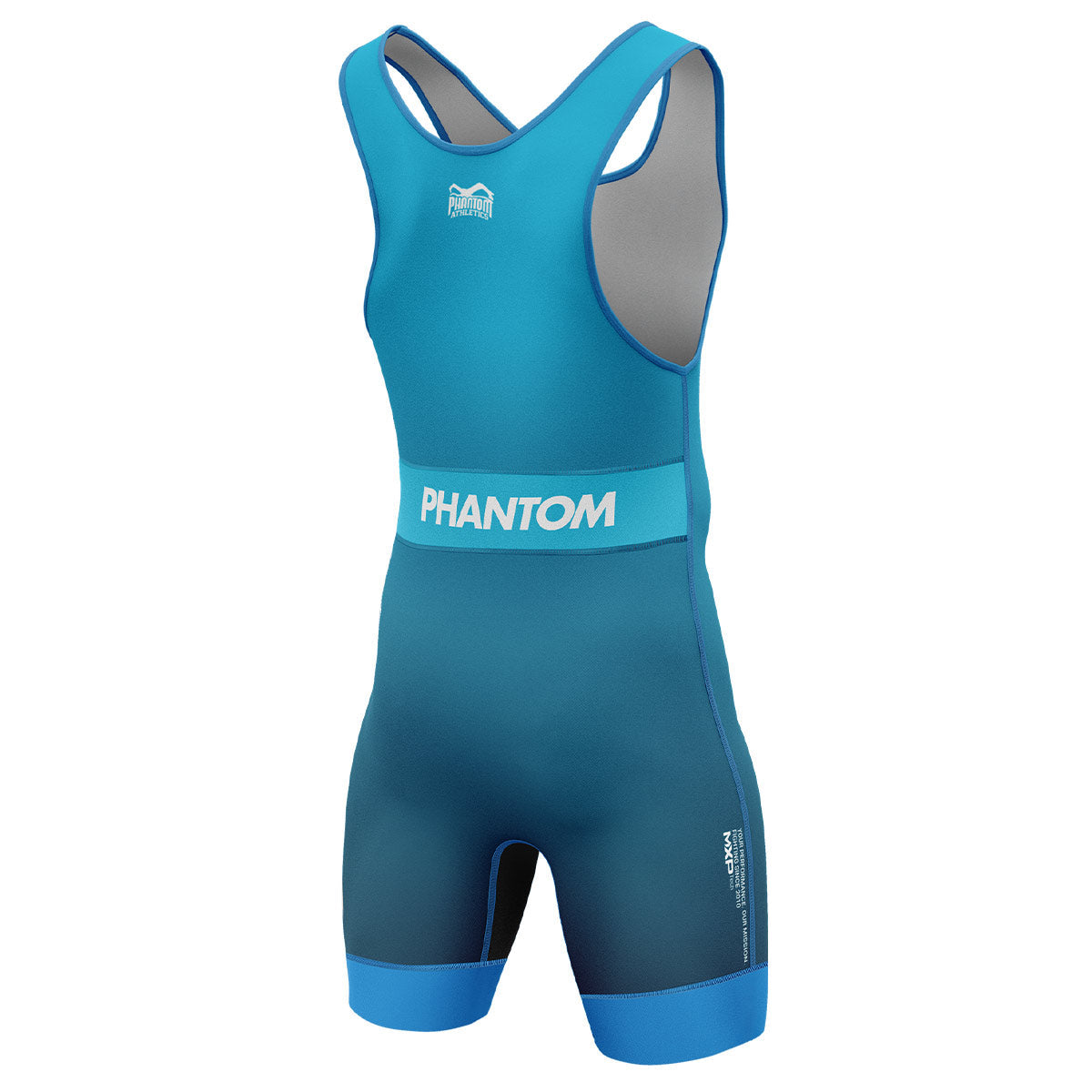 Phantom Ringertrikot Apex in der Farbe blau. Ideal für Training und Wettkampf. Gefertigt nach offiziellen UWW Richtlinien.